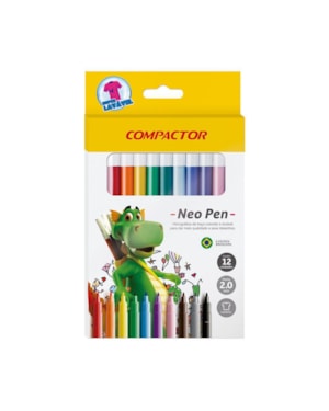 CANETA COMPACTOR HIDROGRAFICA NEO PEN 12 CORES