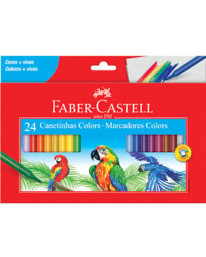 CANETA FABER CASTELL HIDROGRAFICA COM 24 CORES