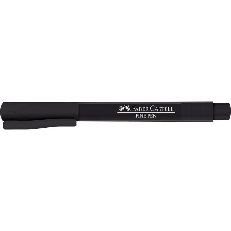 CANETA FABER CASTELL HIDROGRAFICA FINE PEN 0.4 MM PRETA