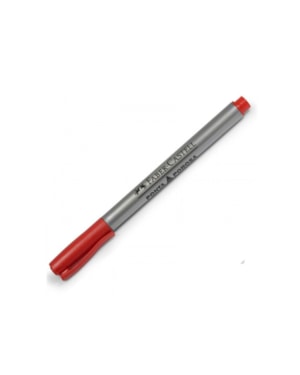CANETA FABER CASTELL HIDROGRAFICA SOFTPOINT 1.0 MM VERMELHA