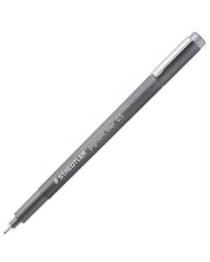 CANETA HIDROGRÁFICA 0.5MM STAEDTLER PIGMENT LINER
