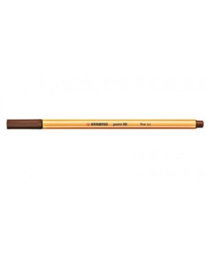 CANETA HIDROGRÁFICA STABILO 0.4 POINT 88 MARROM