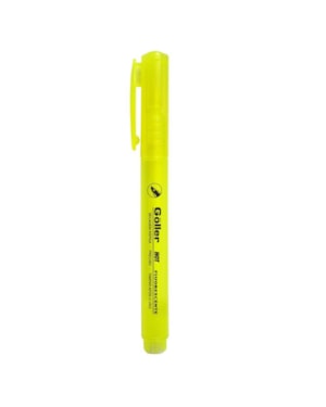 CANETA MARCA TEXTO GEL GOLLER AMARELO