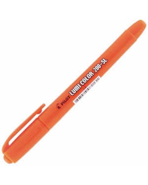 CANETA MARCA TEXTO LUMICOLOR PILOT LARANJA