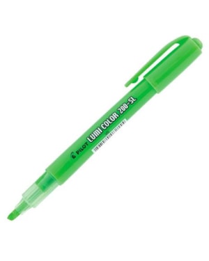 CANETA MARCA TEXTO LUMICOLOR PILOT VERDE