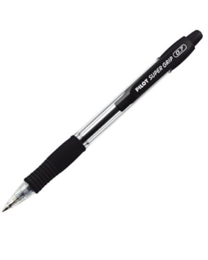 CANETA PILOT ESFEROGRAFICA SUPER GRIP 0.7 MM PRETA