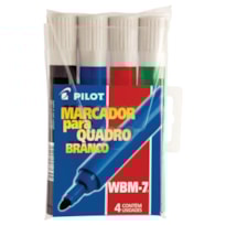 CANETA PILOT HIDROGRAFICA MARCADOR PARA QUADRO BRANCO COM 4 CORES