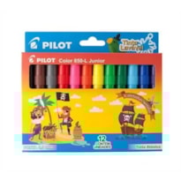 CANETA PILOT HIDROGRAFICA PINCEL COLOR  850L JUNIOR 4.0 MM COM 12 CORES