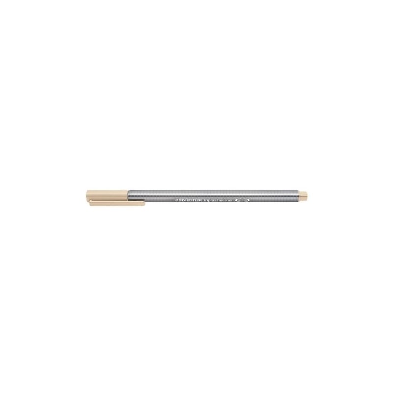 CANETA STAEDTLER TRIPLUS FINELINER 0.3 HIDROGRÁFICA AREIA BEGE