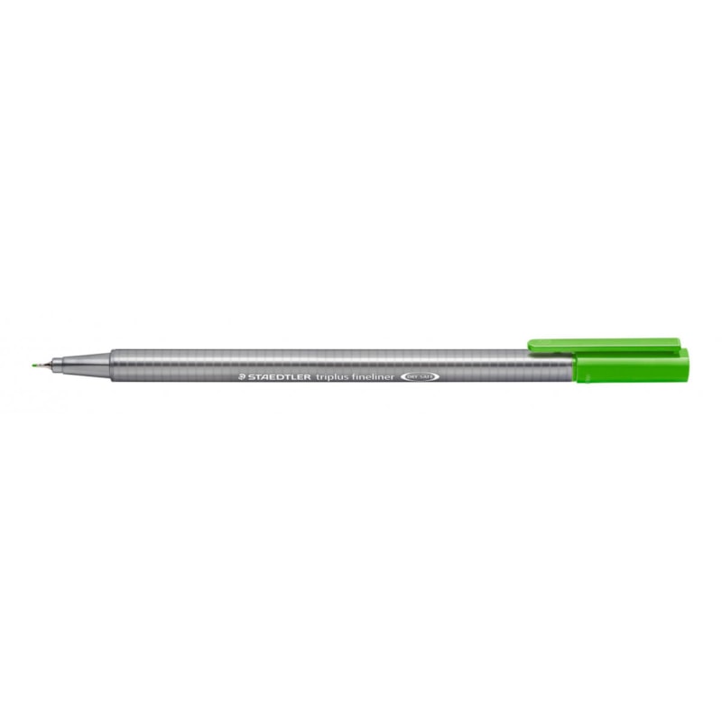 CANETA STAEDTLER TRIPLUS FINELINER 0.3 HIDROGRÁFICA VERDE CLARO