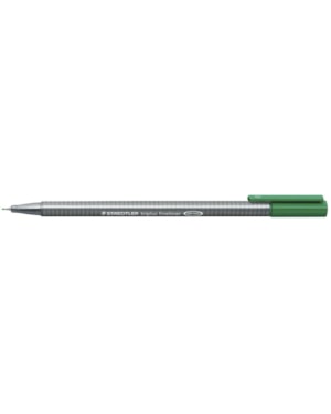CANETA STAEDTLER TRIPLUS FINELINER 0.3 HIDROGRÁFICA VERDE ESCURO