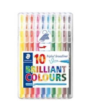 CANETA TRIPLUS BROADLINER - 10 CORES