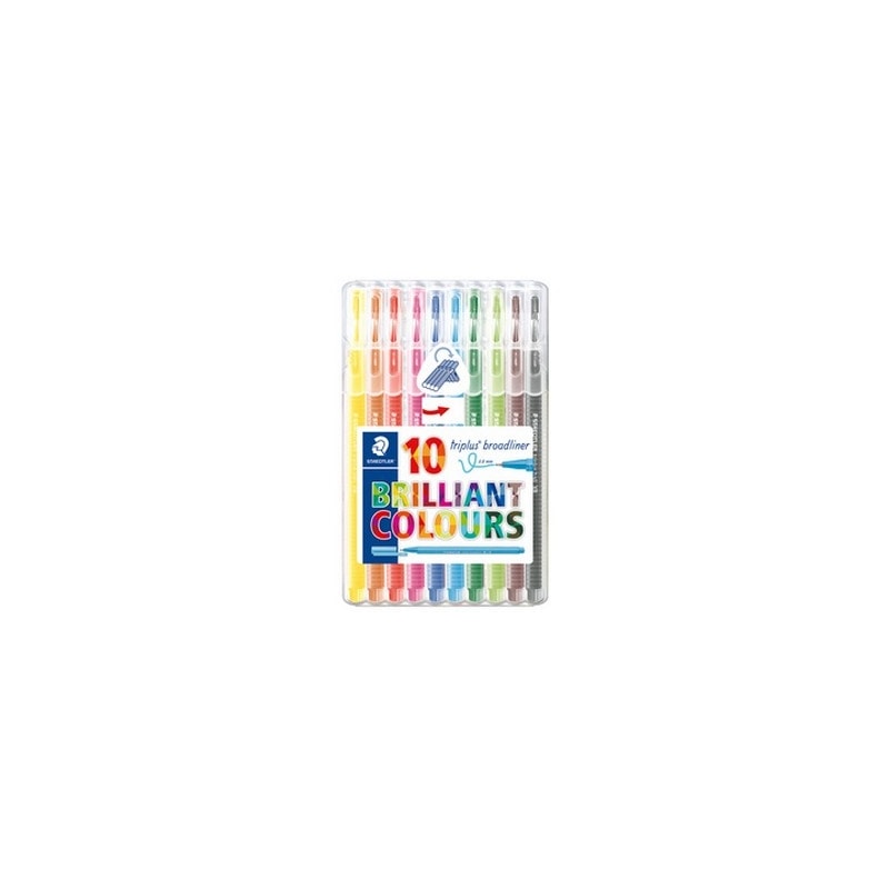 CANETA TRIPLUS BROADLINER - 10 CORES
