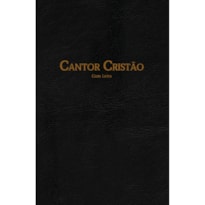 CANTOR CRISTÃO GRANDE COM LETRA - FLEXÍVEL PRETO