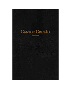 CANTOR CRISTÃO GRANDE COM LETRA - FLEXÍVEL PRETO