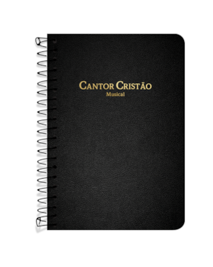 CANTOR CRISTÃO GRANDE COM MÚSICA ESPIRAL - PRETO