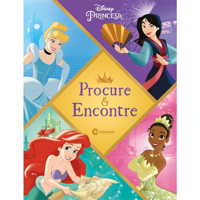 CAPA DURA - PROCURE E ENCONTRE - DISNEY PRINCESA