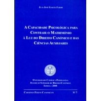 CAPACIDADE PSICOLOGICA PARA CONTRAIR O MATRIMÔNIO...