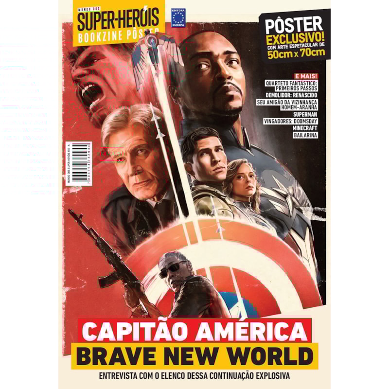 CAPITÃO AMÉRICA - BRAVE NEW WORLD - SUPERPÔSTER MUNDO DOS SUPER-HERÓIS