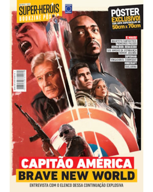 CAPITÃO AMÉRICA - BRAVE NEW WORLD - SUPERPÔSTER MUNDO DOS SUPER-HERÓIS
