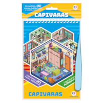 CAPIVARAS COM ADESIVOS 3D