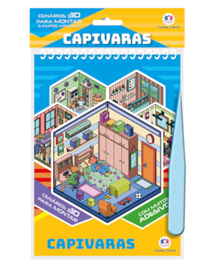 CAPIVARAS COM ADESIVOS 3D