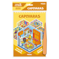 CAPIVARAS COM ADESIVOS 3D