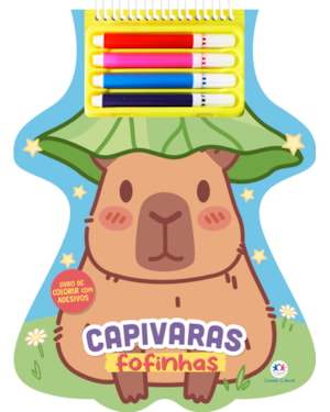 CAPIVARAS FOFINHAS COM ADESIVOS E CANETINHAS