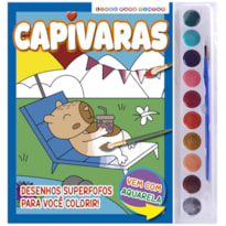 CAPIVARAS LIVRO PARA PINTAR COM AQUARELA