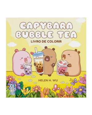 CAPYBARA BUBBLE TEA: LIVRO DE COLORIR