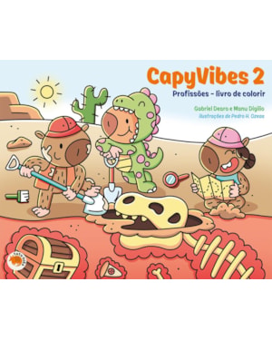 CAPYVIBES 2 - PROFISSÕES: LIVRO DE COLORIR
