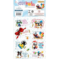 CARTELA DE ADESIVOS STICKERS -  Nº25 - SMILINGUIDO