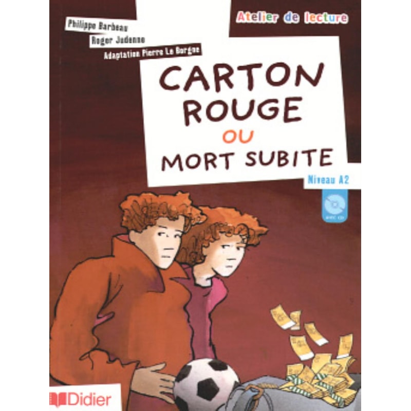 CARTON ROUGE OU MORT SUBITE - NIVEAU A2 - CD AUDIO INCLUS