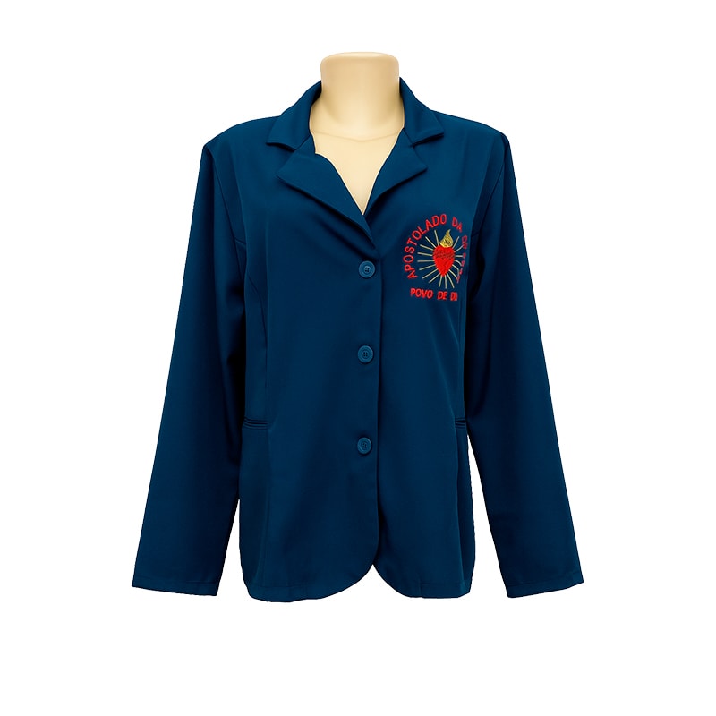 CASACO APOSTOLADO DA ORAÇÃO AZUL MARINHO - TAM. P