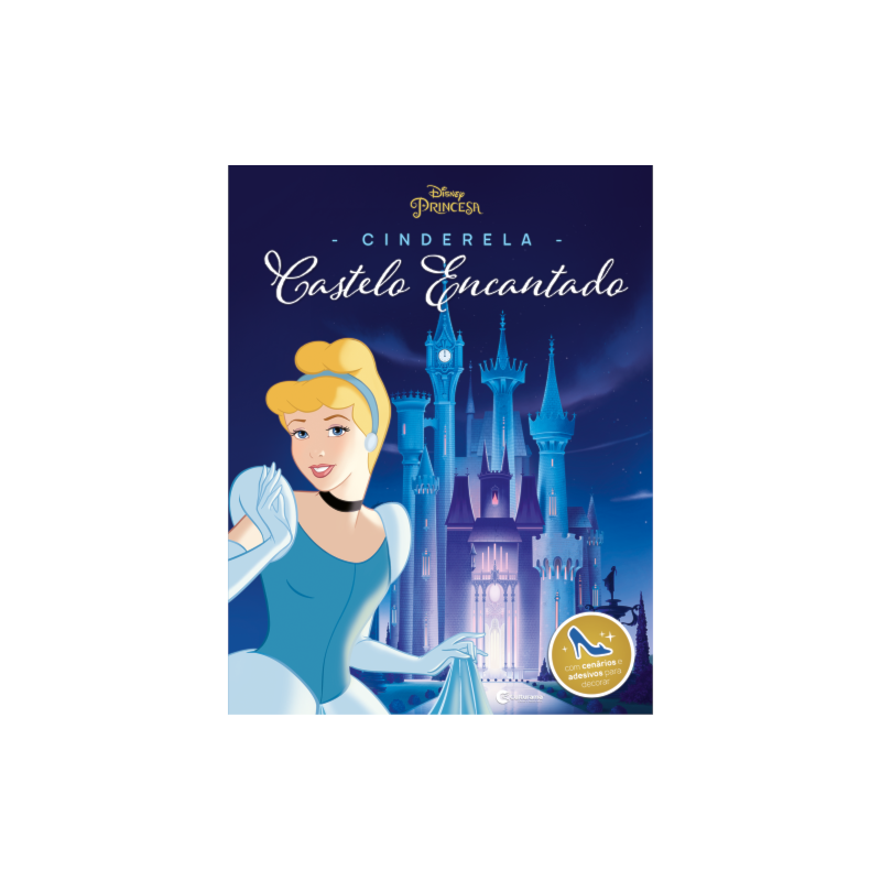 CASTELO ENCANTADO DISNEY COM ADESIVOS - CINDERELA