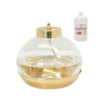 CASTIÇAL 13CM DE ALTURA DOURADO NIQUELADO 1 LITRO