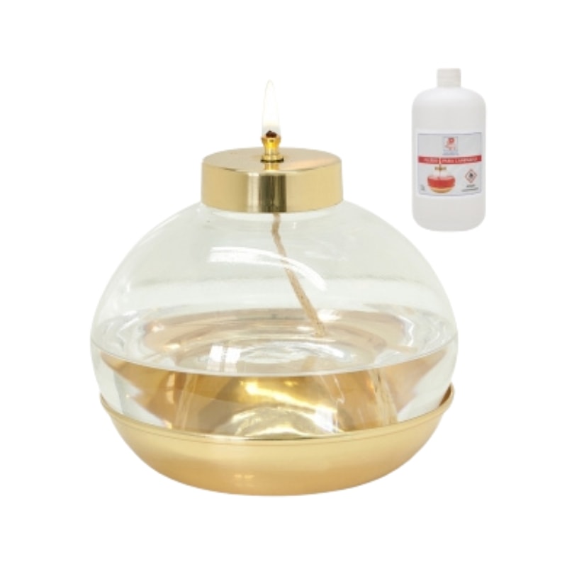 CASTIÇAL 13CM DE ALTURA NIQUELADO 1 LITRO