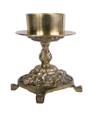 CASTIÇAL DOURADO 16CM DE ALTURA