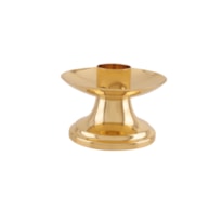 CASTIÇAL DOURADO COM BOCAL 07X12CM