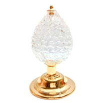 CASTICAL LAMPARINA LUZ GOTA VIDRO DETALHADO 12CM