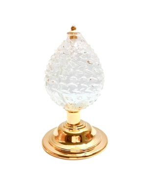 CASTICAL LAMPARINA LUZ GOTA VIDRO DETALHADO 12CM