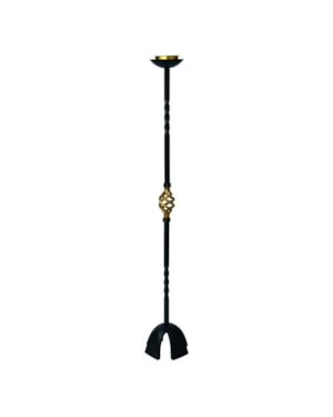 CASTIÇAL PARA CÍRIO 100CM DE ALTURA ENTREMEIO DOURADO