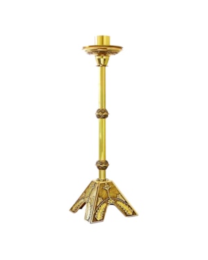 CASTIÇAL PARA CÍRIO 110CM DE ALTURA DOURADO