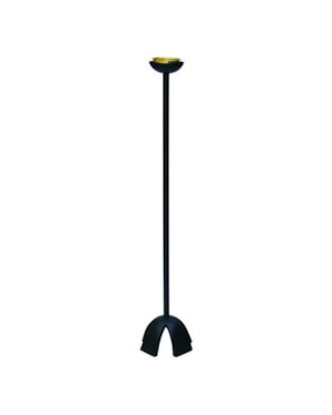 CASTIÇAL PARA CÍRIO 90CM DE ALTURA PRETO