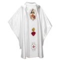 CASULA SAGRADO CORAÇÃO DE JESUS COM GALÃO  BORD...