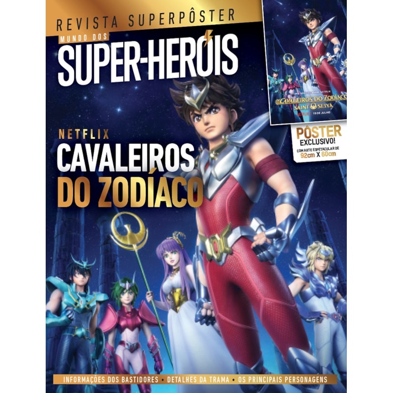 CAVALEIROS DO ZODÍACO - SUPERPÔSTER MUNDO DOS SUPER-HERÓIS