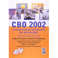 CBO 2002 - CLASSIFICAÇÃO BRASILEIRA DE OCUPAÇÕES