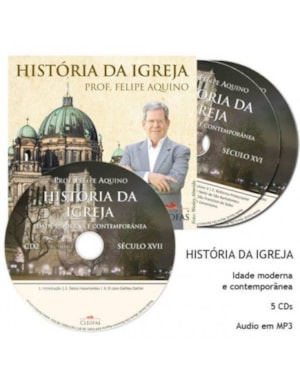 CD HISTORIA DA IGREJA - IDADE ANTIGA C/ 5 CDS