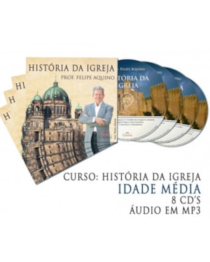 CD HISTORIA DA IGREJA - IDADE MEDIA C/ 8 CDS