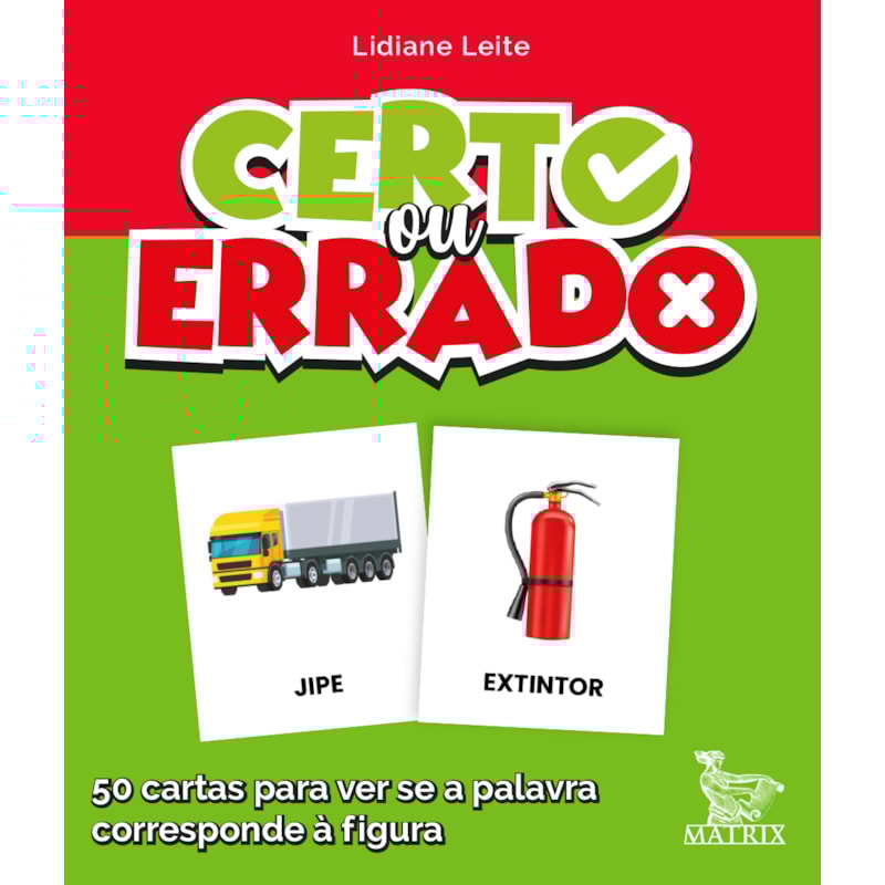 CERTO OU ERRADO?: 50 CARTAS PARA VER SE A PALAVRA CORRESPONDE À FIGURA